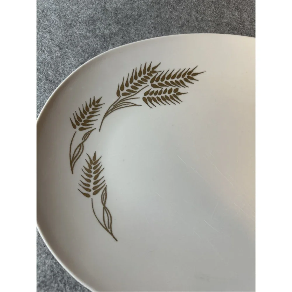 Set‎ of 2 Vintage Apollo ware Melamine Melmac Wheat Pattern Oval Platters MCM